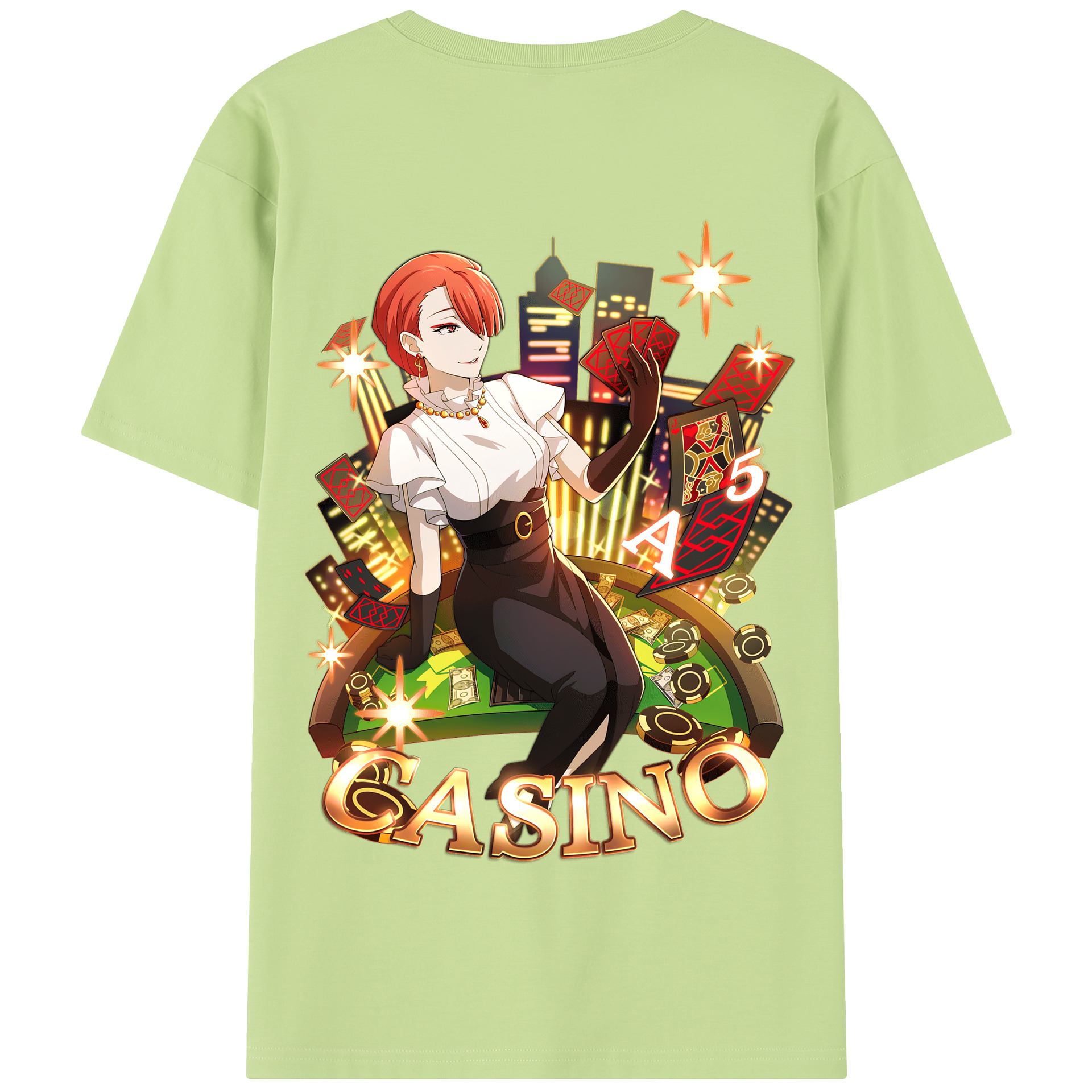 （画像用） 文豪ストレイドッグス Bungo Stray Dogs 綿100％半袖Tシャツ（背面プリント）